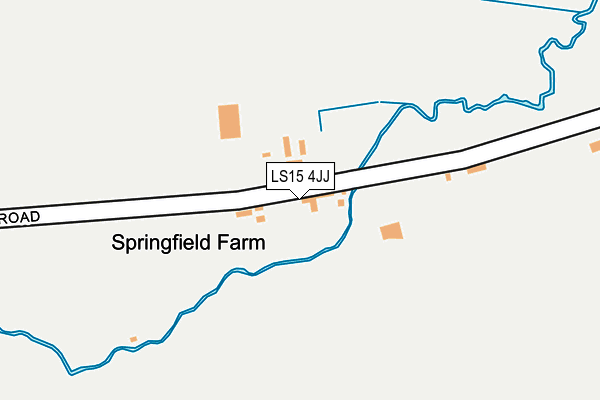 LS15 4JJ map - OS OpenMap – Local (Ordnance Survey)