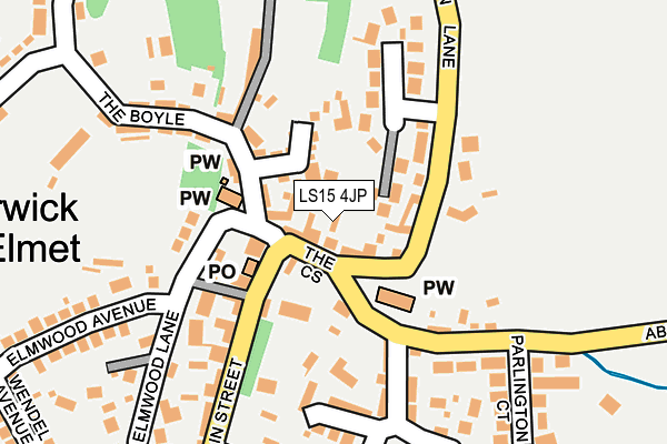 LS15 4JP map - OS OpenMap – Local (Ordnance Survey)