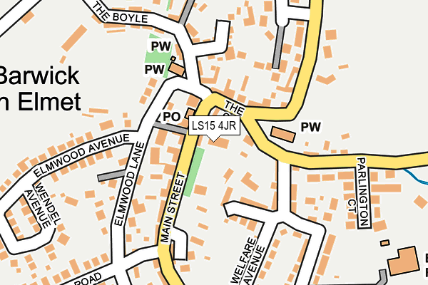 LS15 4JR map - OS OpenMap – Local (Ordnance Survey)
