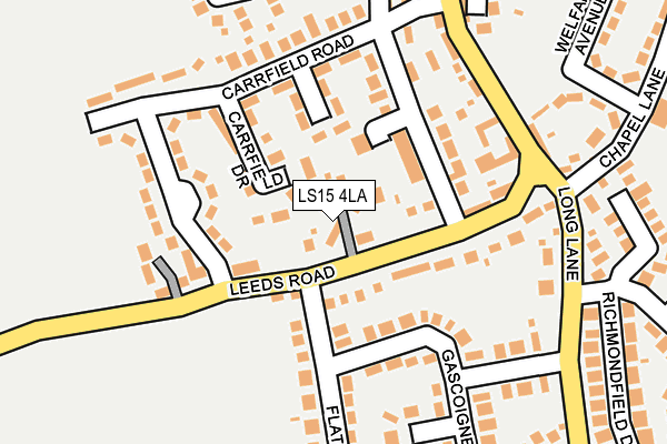 LS15 4LA map - OS OpenMap – Local (Ordnance Survey)