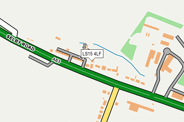 LS15 4LF map - OS OpenMap – Local (Ordnance Survey)