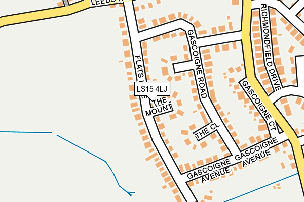 LS15 4LJ map - OS OpenMap – Local (Ordnance Survey)