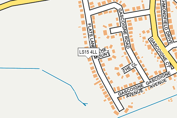 LS15 4LL map - OS OpenMap – Local (Ordnance Survey)