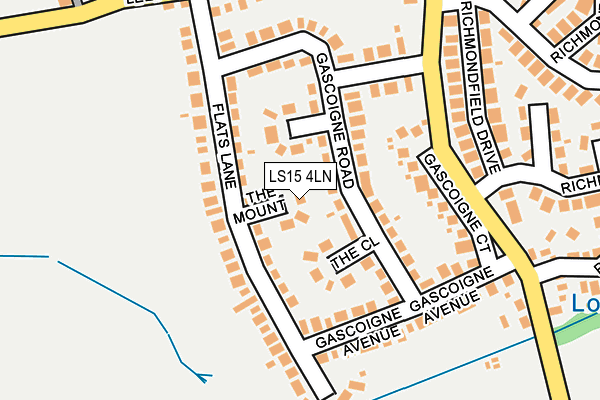 LS15 4LN map - OS OpenMap – Local (Ordnance Survey)