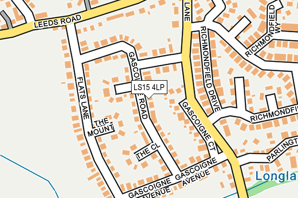 LS15 4LP map - OS OpenMap – Local (Ordnance Survey)