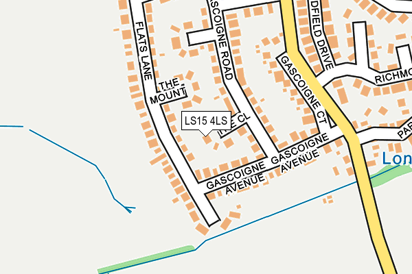 LS15 4LS map - OS OpenMap – Local (Ordnance Survey)