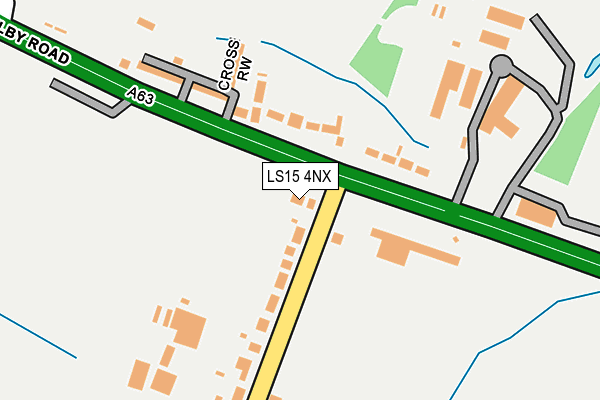 LS15 4NX map - OS OpenMap – Local (Ordnance Survey)