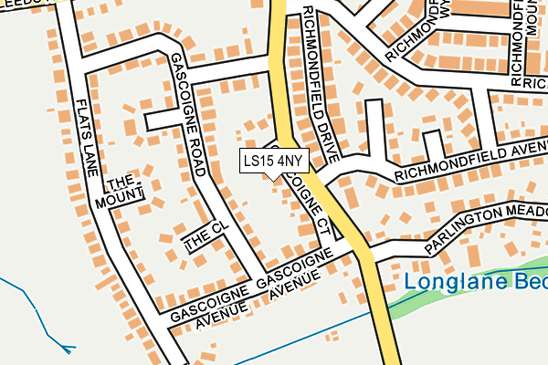 LS15 4NY map - OS OpenMap – Local (Ordnance Survey)