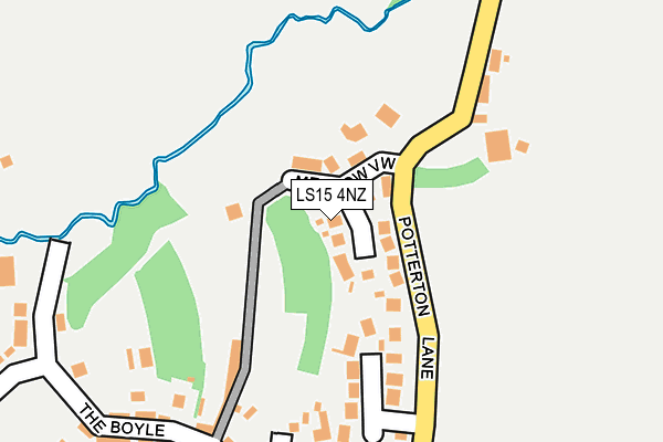 LS15 4NZ map - OS OpenMap – Local (Ordnance Survey)