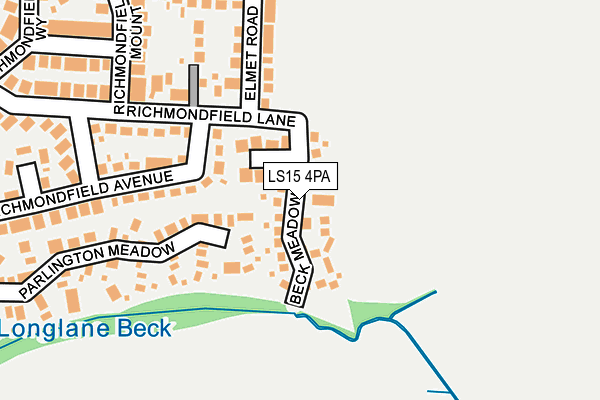 LS15 4PA map - OS OpenMap – Local (Ordnance Survey)