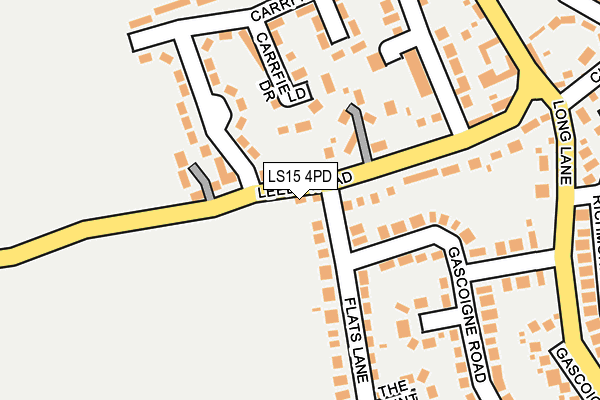 LS15 4PD map - OS OpenMap – Local (Ordnance Survey)