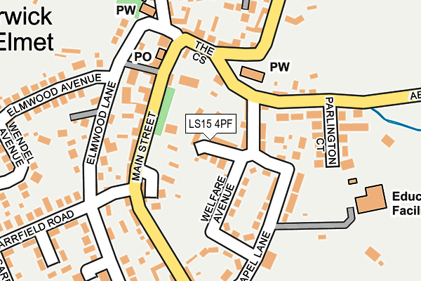 LS15 4PF map - OS OpenMap – Local (Ordnance Survey)
