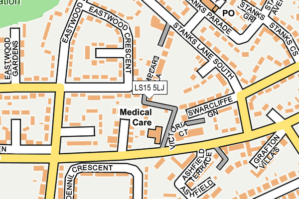 LS15 5LJ map - OS OpenMap – Local (Ordnance Survey)
