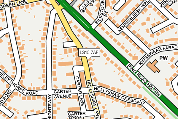 LS15 7AF map - OS OpenMap – Local (Ordnance Survey)