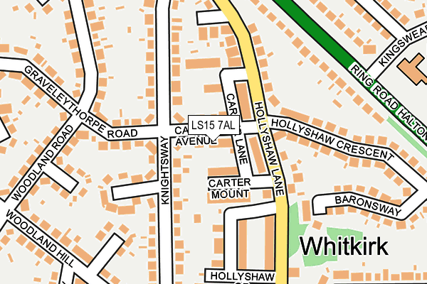 LS15 7AL map - OS OpenMap – Local (Ordnance Survey)