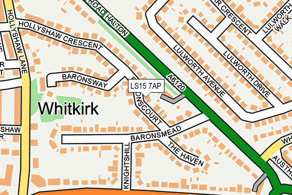 LS15 7AP map - OS OpenMap – Local (Ordnance Survey)