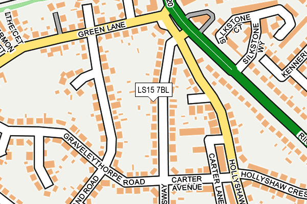 LS15 7BL map - OS OpenMap – Local (Ordnance Survey)