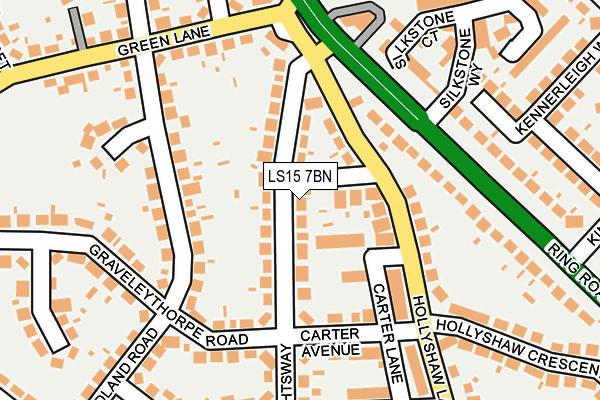 LS15 7BN map - OS OpenMap – Local (Ordnance Survey)