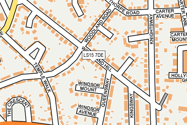 LS15 7DE map - OS OpenMap – Local (Ordnance Survey)
