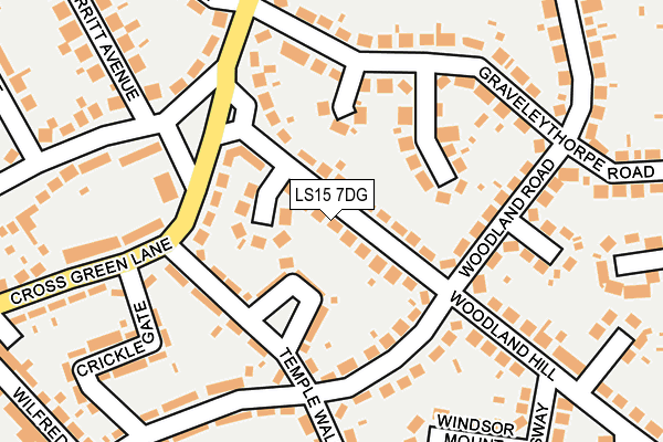 LS15 7DG map - OS OpenMap – Local (Ordnance Survey)