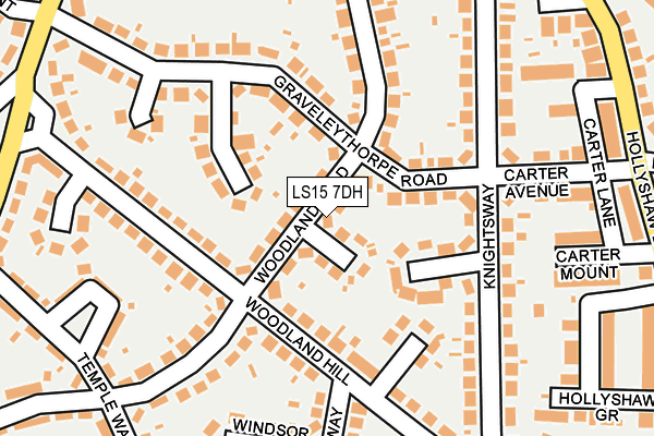 LS15 7DH map - OS OpenMap – Local (Ordnance Survey)