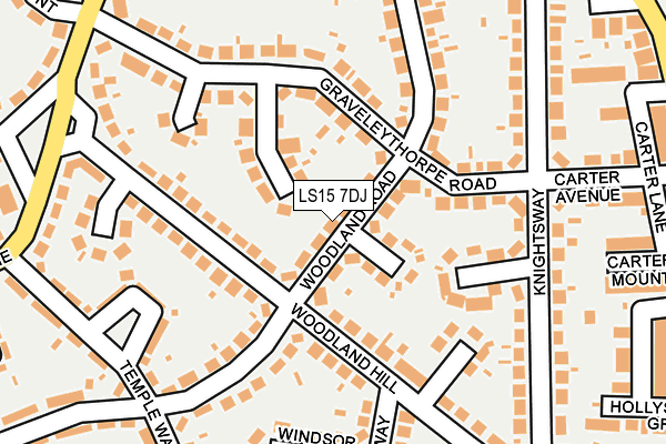 LS15 7DJ map - OS OpenMap – Local (Ordnance Survey)