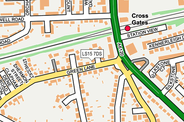 LS15 7DS map - OS OpenMap – Local (Ordnance Survey)