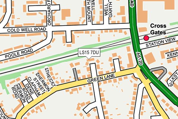 LS15 7DU map - OS OpenMap – Local (Ordnance Survey)