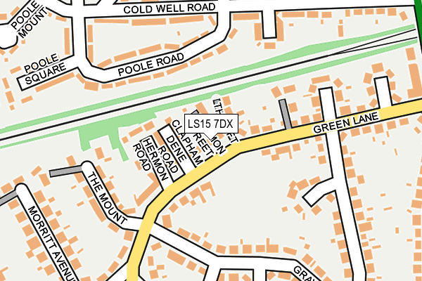 LS15 7DX map - OS OpenMap – Local (Ordnance Survey)
