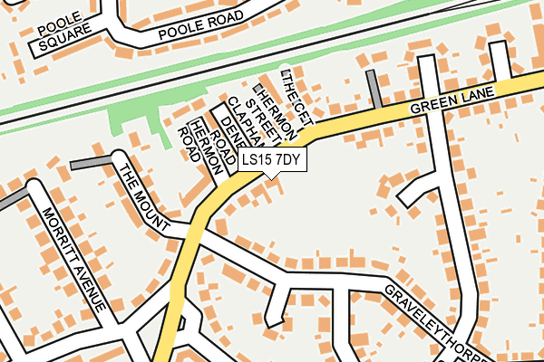 LS15 7DY map - OS OpenMap – Local (Ordnance Survey)