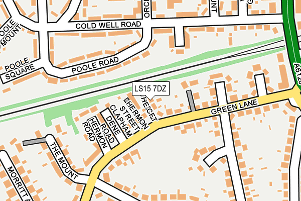 LS15 7DZ map - OS OpenMap – Local (Ordnance Survey)