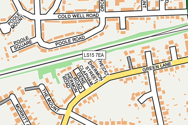 LS15 7EA map - OS OpenMap – Local (Ordnance Survey)