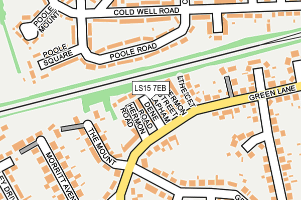 LS15 7EB map - OS OpenMap – Local (Ordnance Survey)