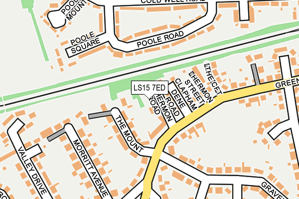 LS15 7ED map - OS OpenMap – Local (Ordnance Survey)