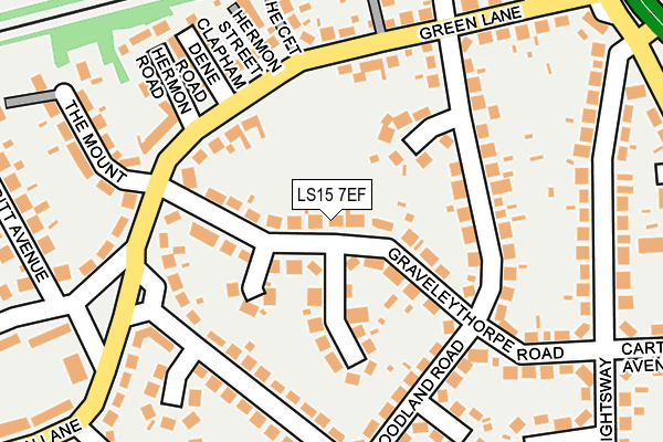 LS15 7EF map - OS OpenMap – Local (Ordnance Survey)