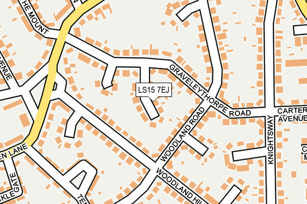 LS15 7EJ map - OS OpenMap – Local (Ordnance Survey)