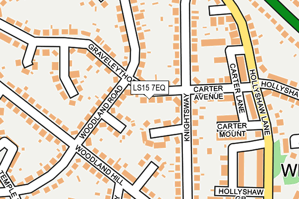 LS15 7EQ map - OS OpenMap – Local (Ordnance Survey)
