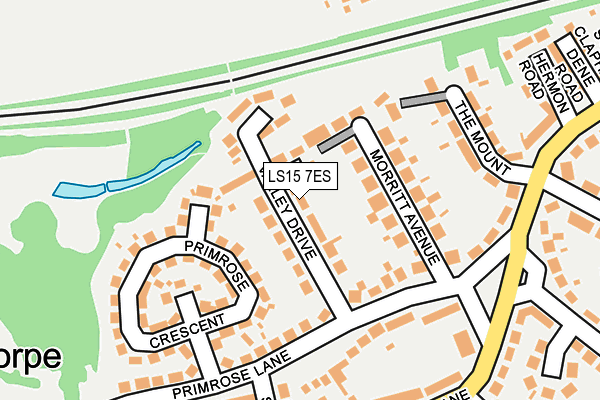 LS15 7ES map - OS OpenMap – Local (Ordnance Survey)