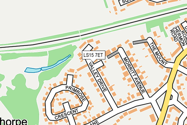 LS15 7ET map - OS OpenMap – Local (Ordnance Survey)