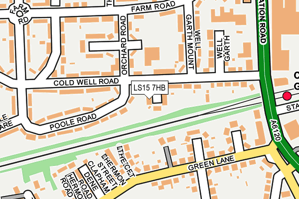 LS15 7HB map - OS OpenMap – Local (Ordnance Survey)