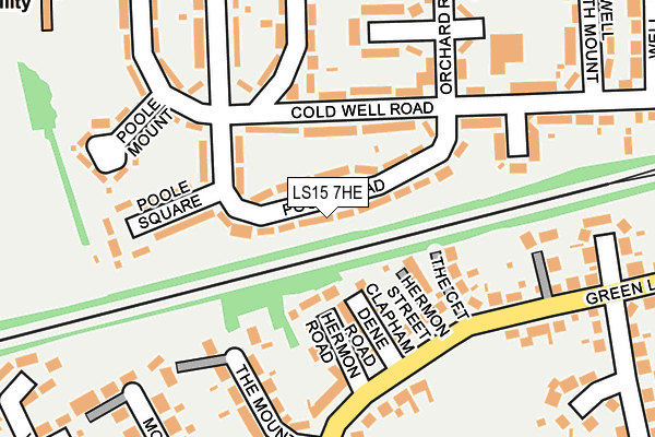 LS15 7HE map - OS OpenMap – Local (Ordnance Survey)