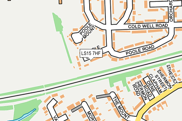 LS15 7HF map - OS OpenMap – Local (Ordnance Survey)
