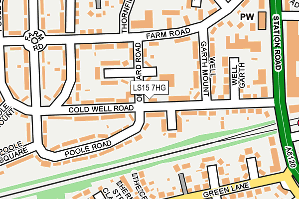 LS15 7HG map - OS OpenMap – Local (Ordnance Survey)