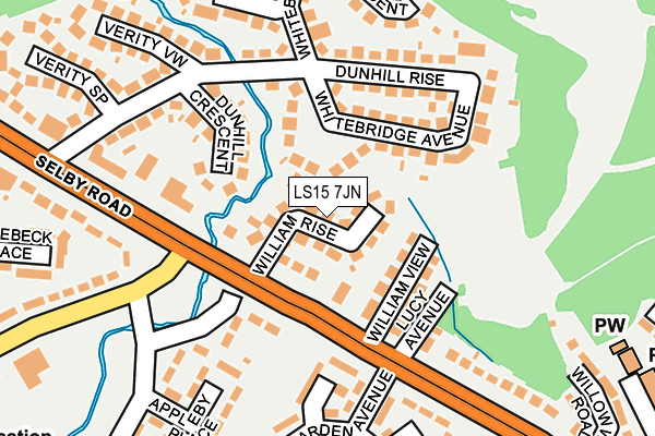 LS15 7JN map - OS OpenMap – Local (Ordnance Survey)