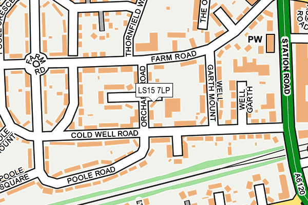 LS15 7LP map - OS OpenMap – Local (Ordnance Survey)