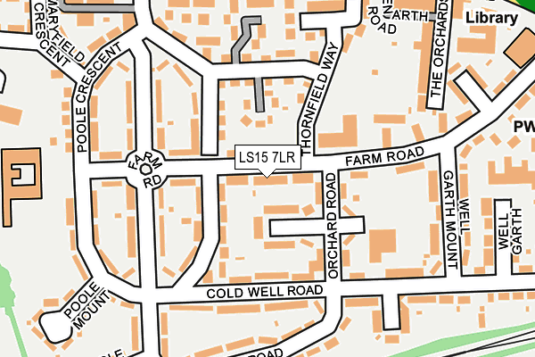 LS15 7LR map - OS OpenMap – Local (Ordnance Survey)