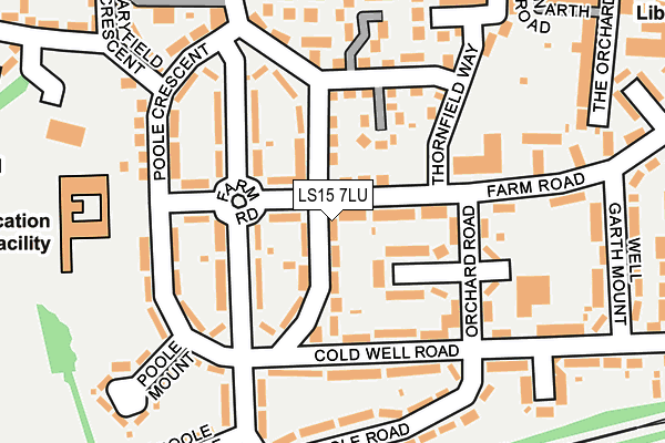 LS15 7LU map - OS OpenMap – Local (Ordnance Survey)