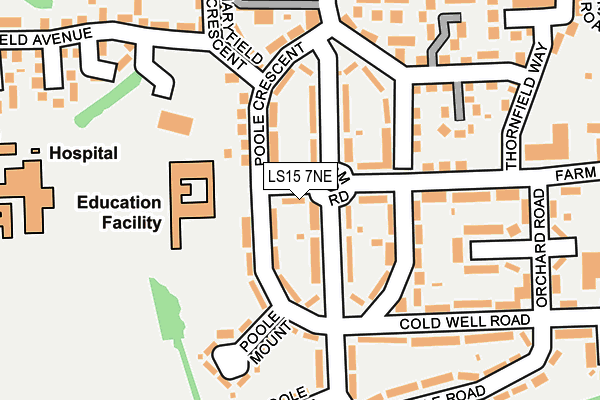 LS15 7NE map - OS OpenMap – Local (Ordnance Survey)