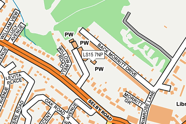 LS15 7NP map - OS OpenMap – Local (Ordnance Survey)