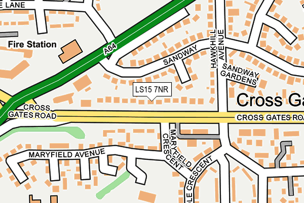 LS15 7NR map - OS OpenMap – Local (Ordnance Survey)